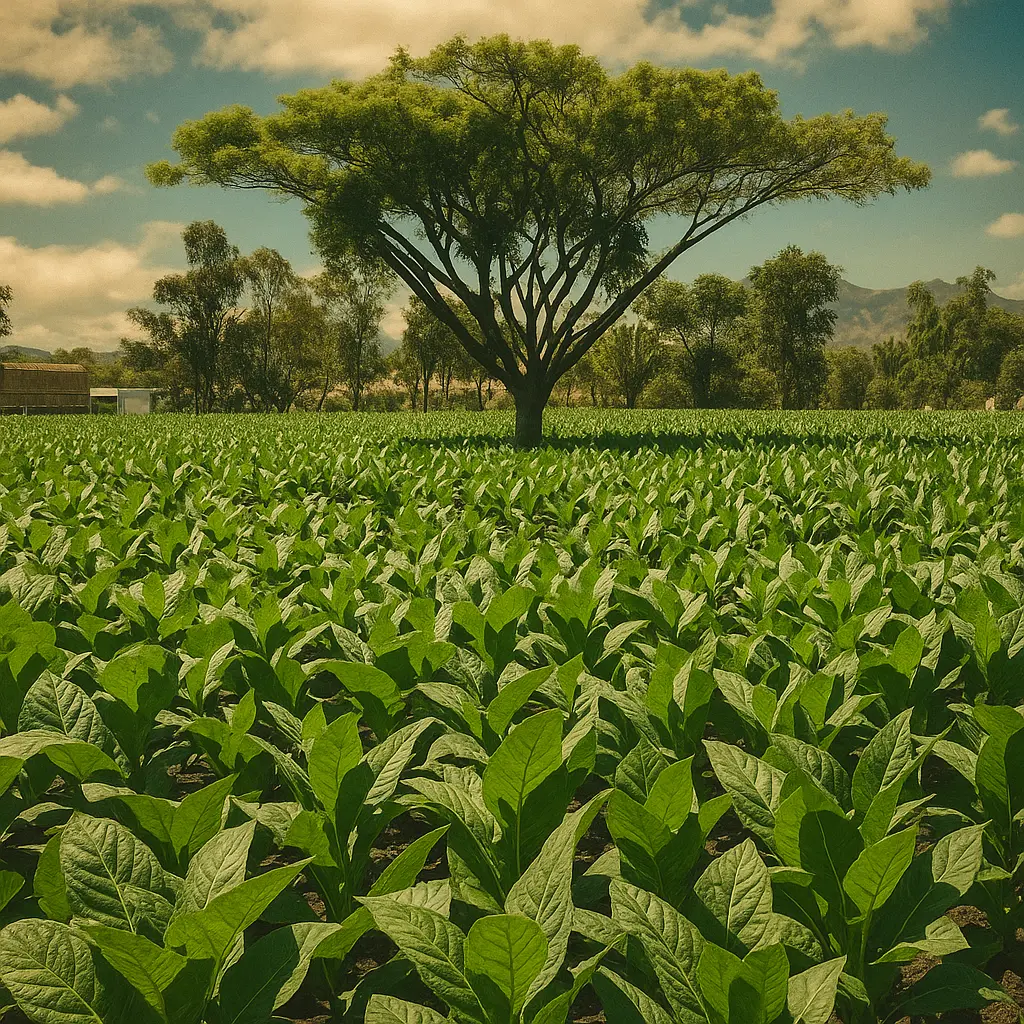 Latam Premiums’ tobacco fields in Nicaragua — where rich volcanic soil nurtures our finest premium leaves.